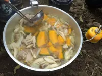 冬至の山ごはんは南瓜シチューで温まる