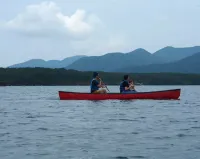 西湖カヤックツアー　富士山外周の山々を眺める