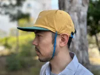 強い風に当たっても飛ばされづらいパタゴニアらしいユニークなキャップ『マーガンザー・ハット』