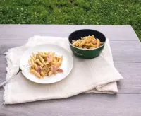 ワインにも合う山ごはん『豆乳と味噌のクリームペンネ』