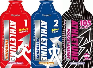 ATHLETUNEアスリチューン エナゲイン＆ポケットエナジー＆スピードキュアおためし3個セット 【補給食説明書付】