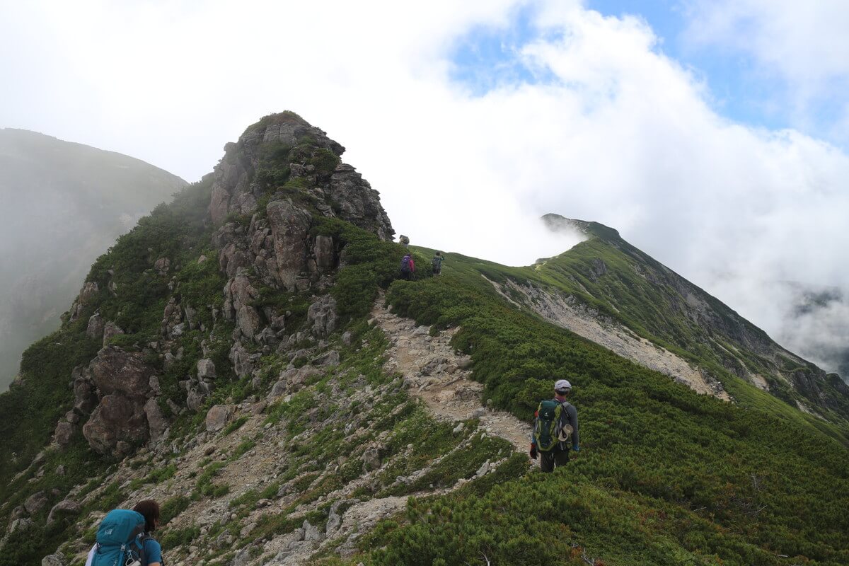 笠ヶ岳への登山道