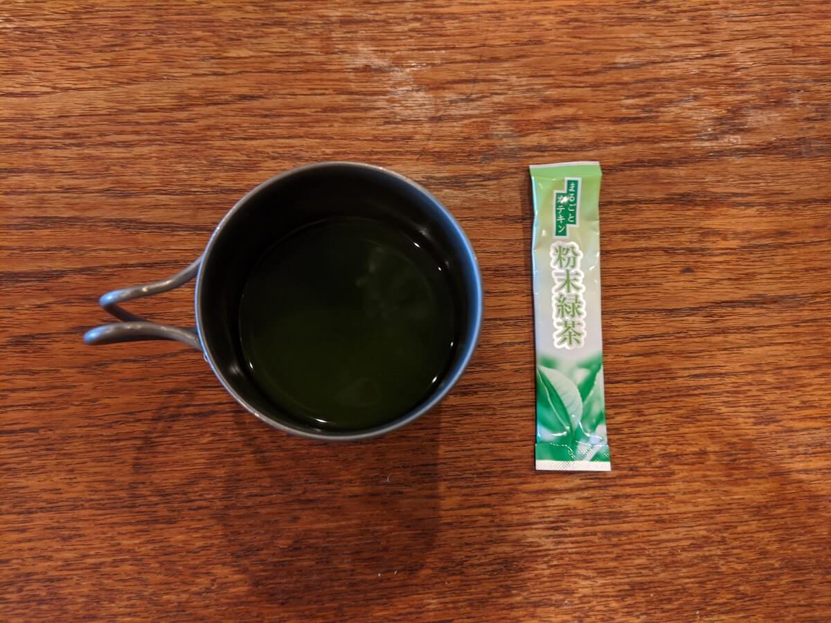 粉末緑茶の効果で縦走登山を楽しく過ごす　効能を引き出す飲み方