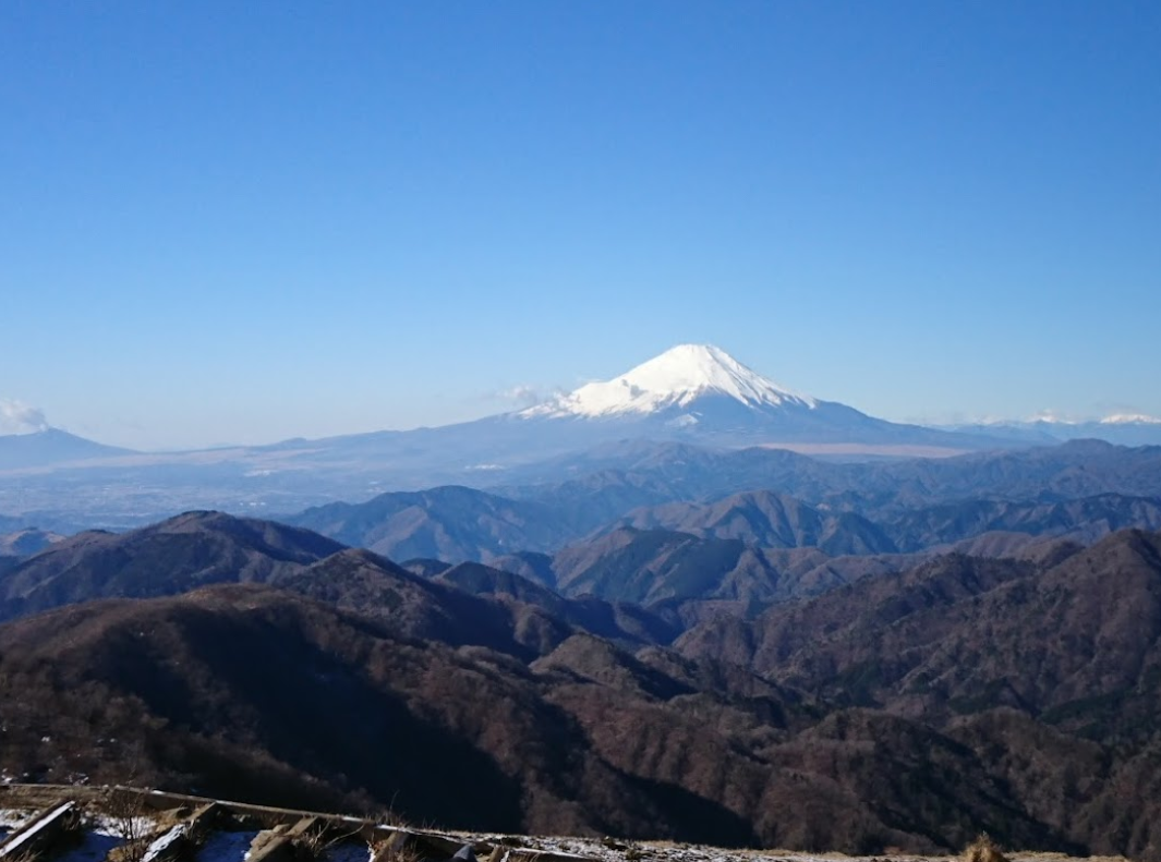 塔ノ岳　眺望　山頂　富士山
