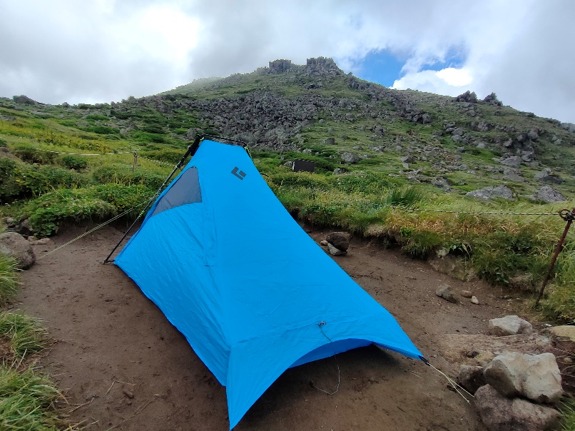 テント泊登山をした場所と環境について