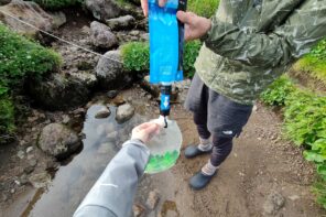 【レビュー】浄水器『ソーヤーミニ』の使い方-北海道の登山で使用・エキノコックスへの対策